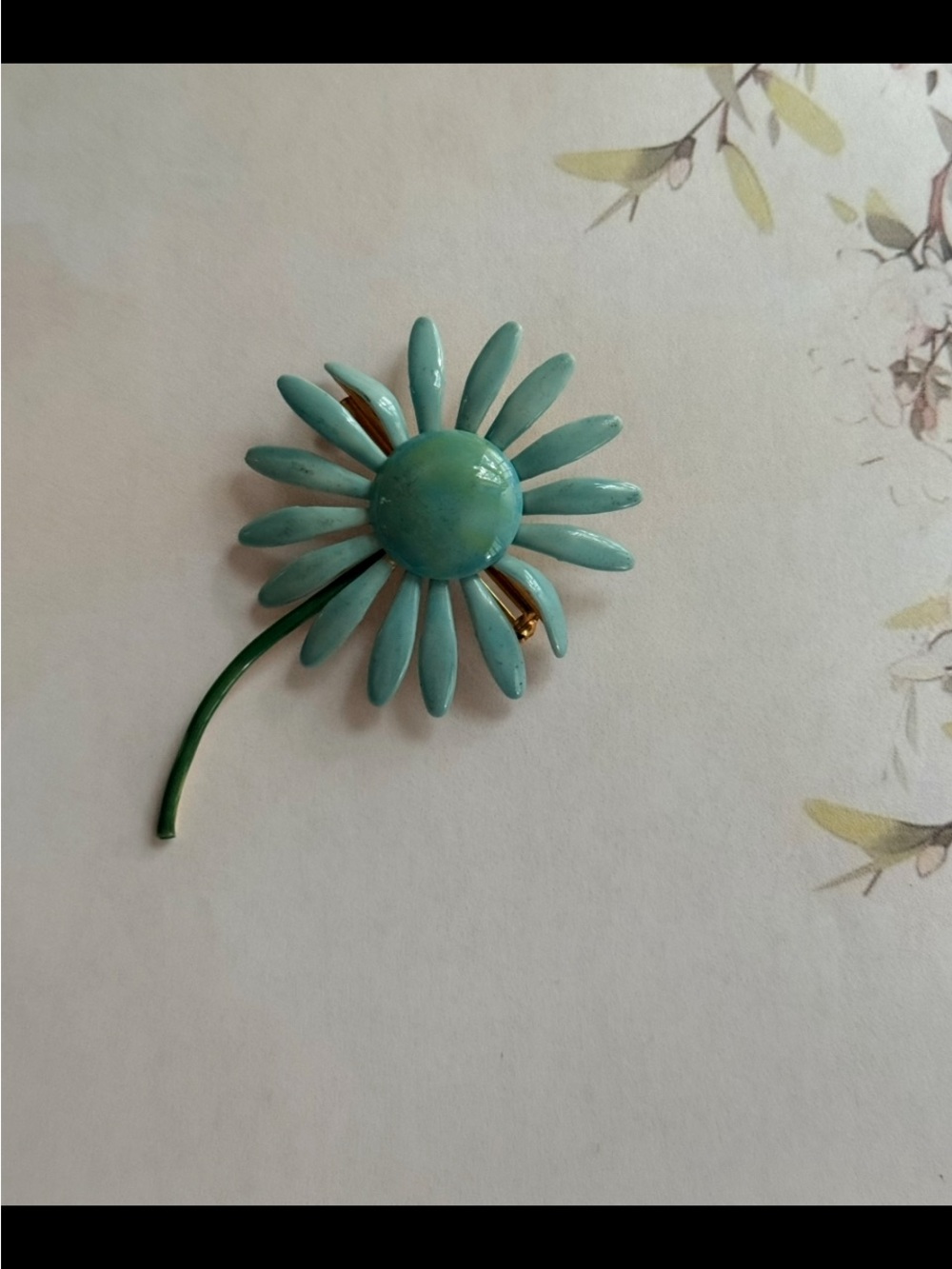 Blue Flower Daisy Brooch Pin - Women Accessories